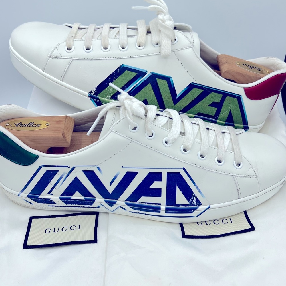 Gucci Ace Miro Soft Loved Print Nappa Men Sneakers